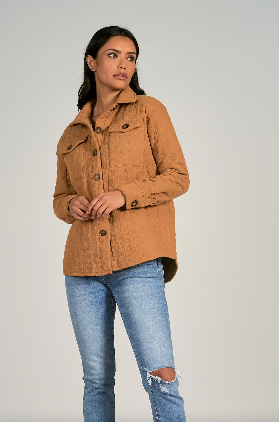 Copper Quilted Jacket