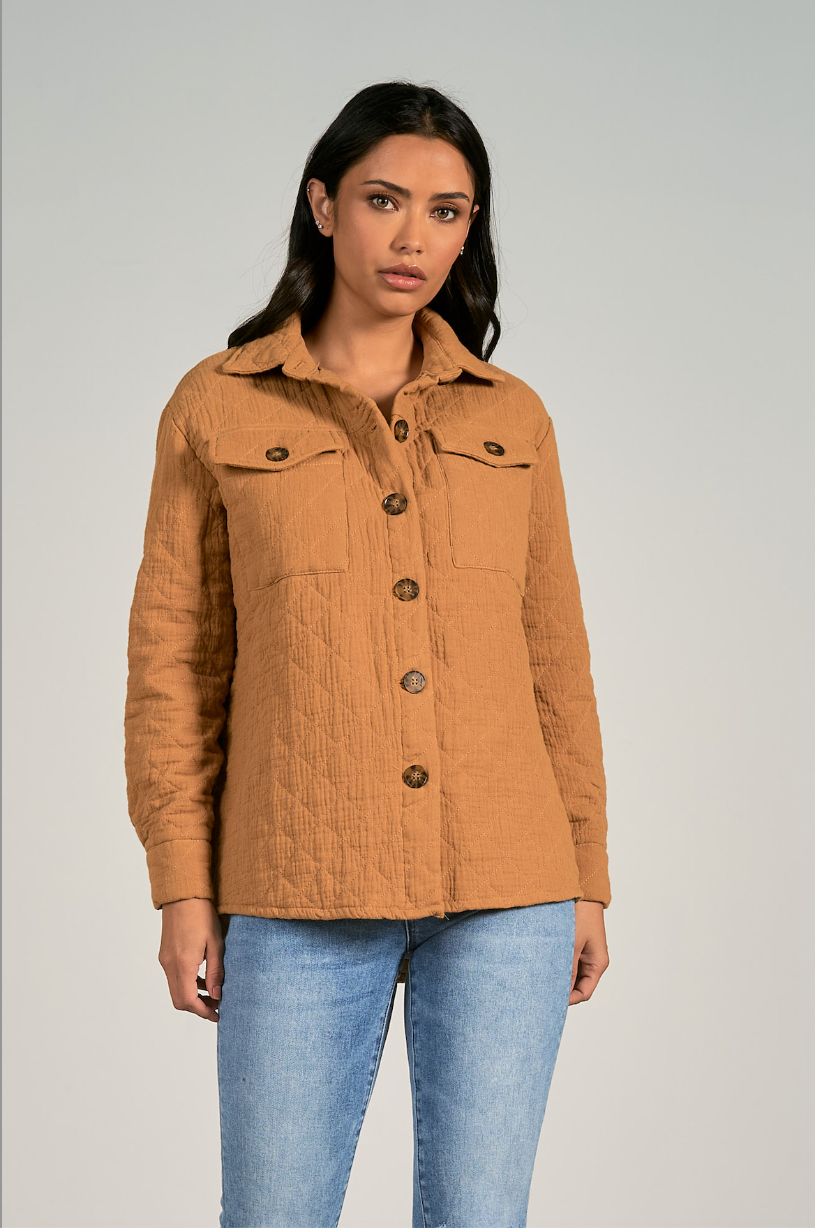 Copper Quilted Jacket