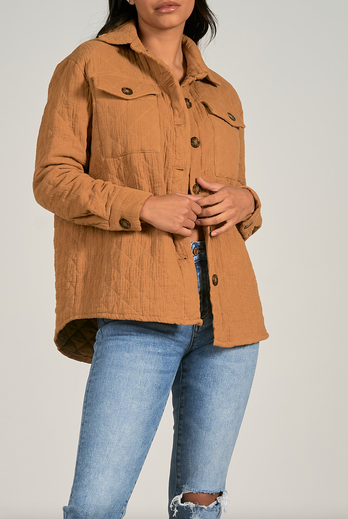 Copper Quilted Jacket