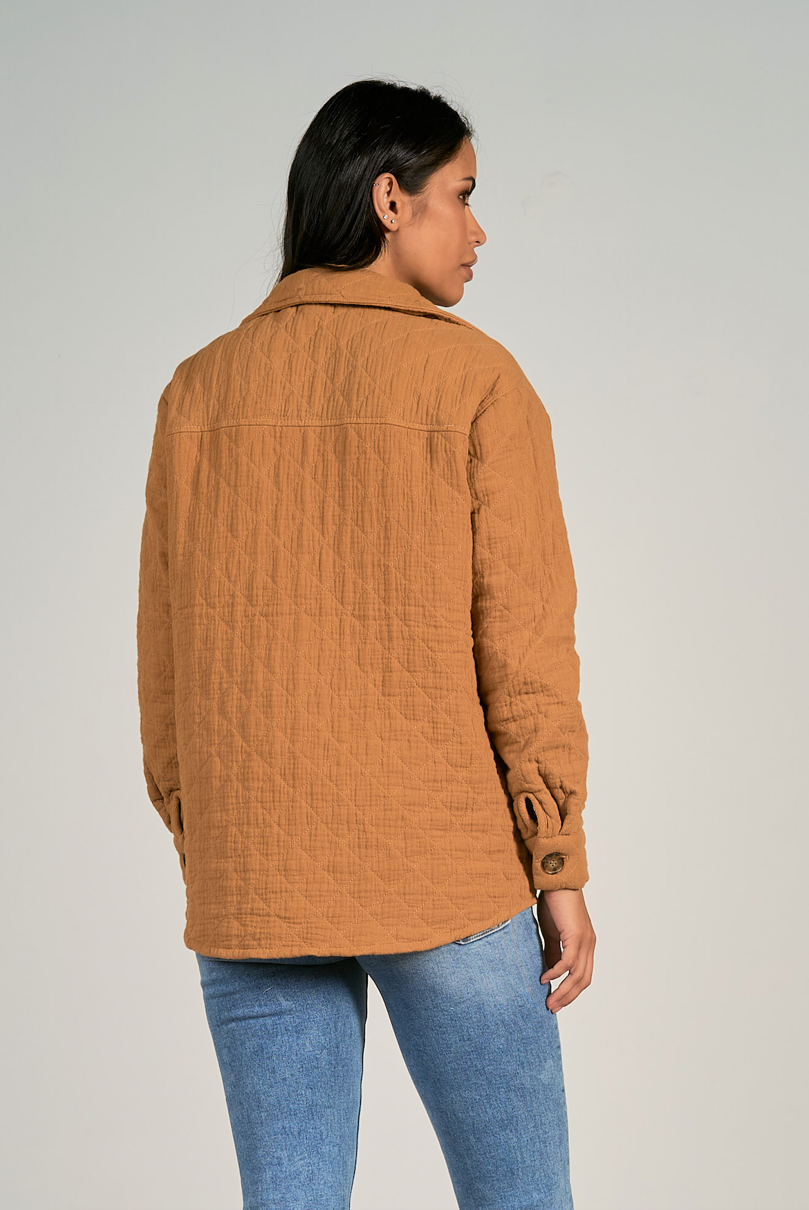 Copper Quilted Jacket