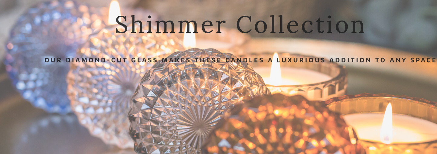 Petite shimmer candle