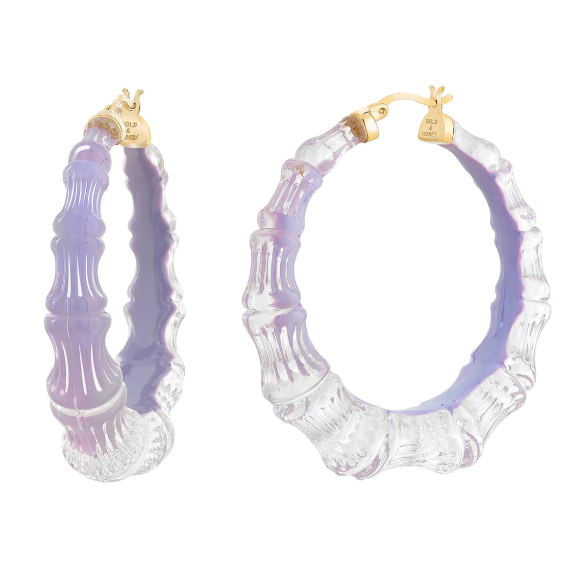 Bamboo illusion hoops