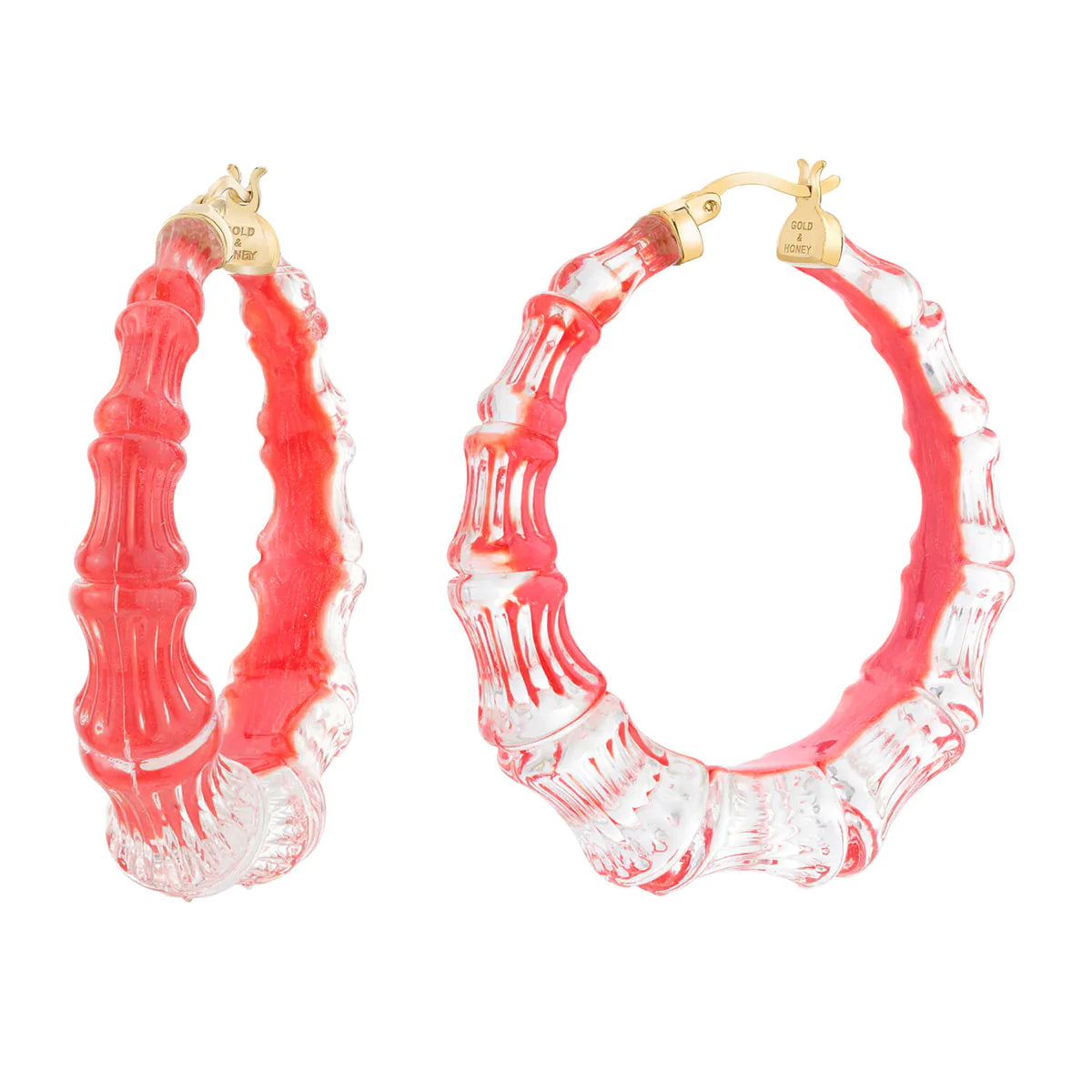 Bamboo illusion hoops
