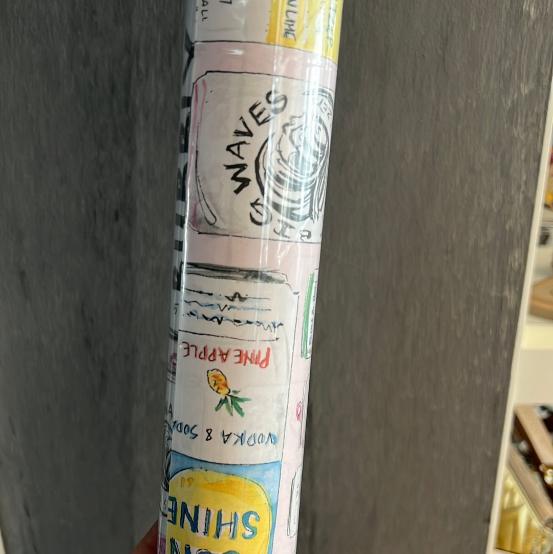 Seltzer wrapping paper
