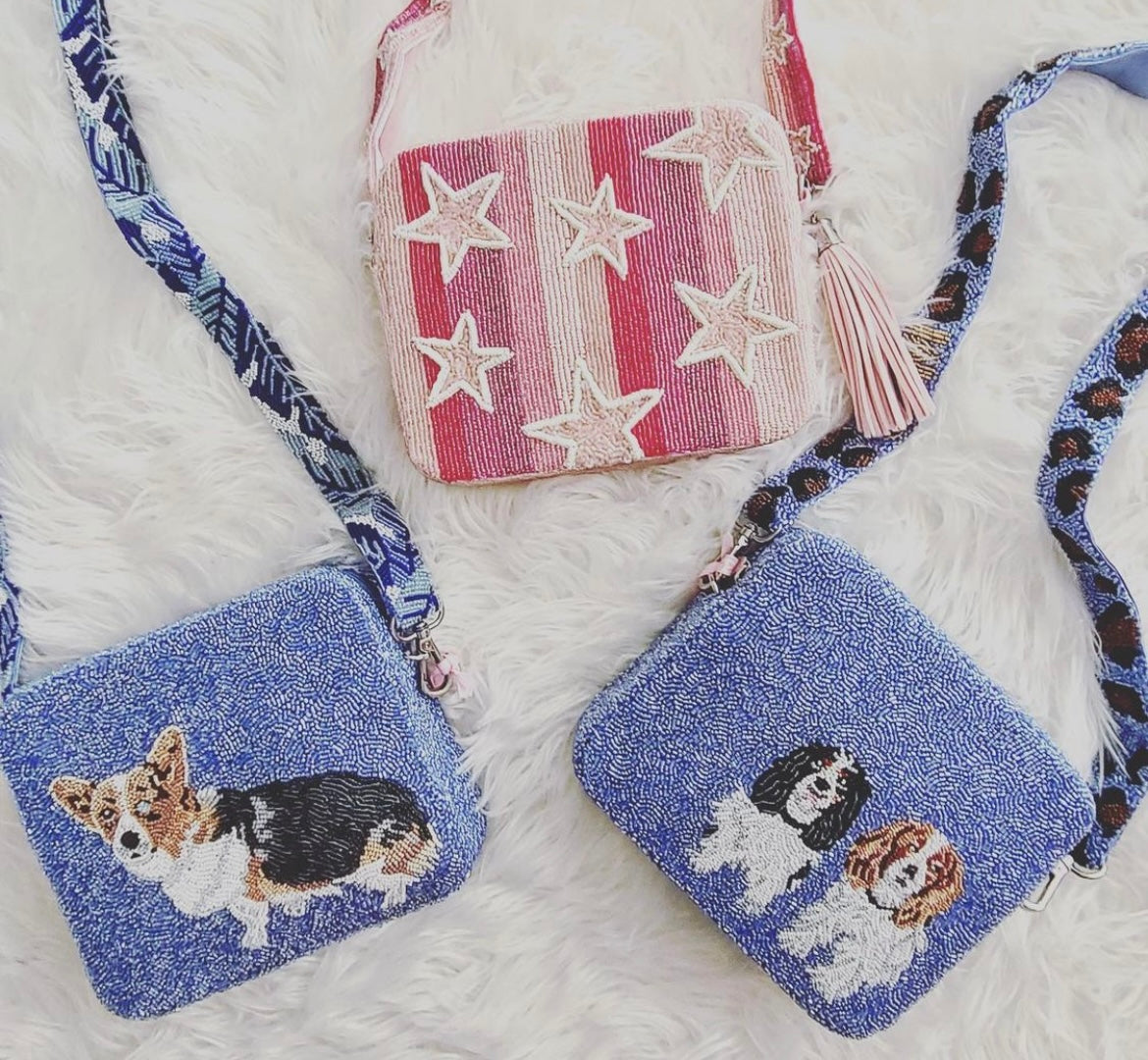 Custom Beaded Pet Bag