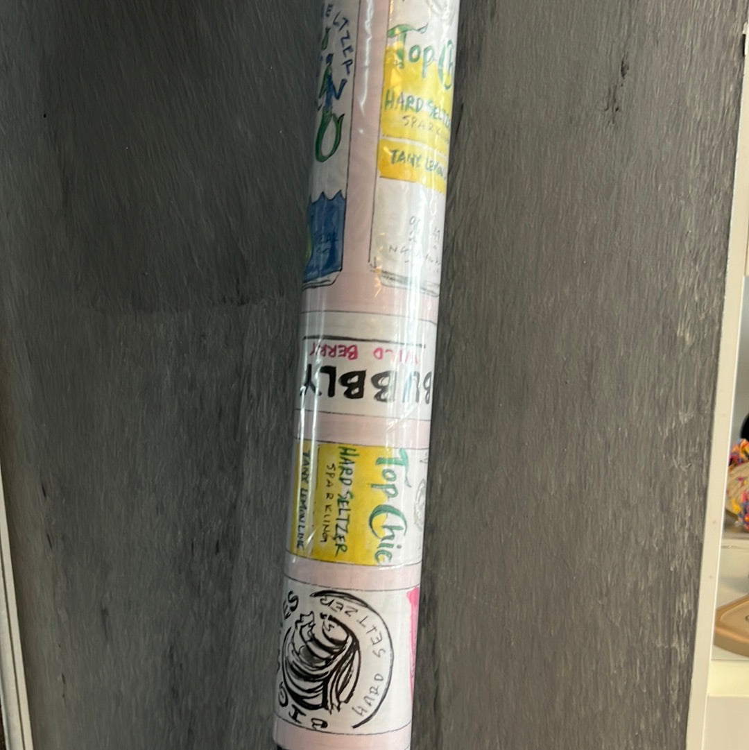 Seltzer wrapping paper