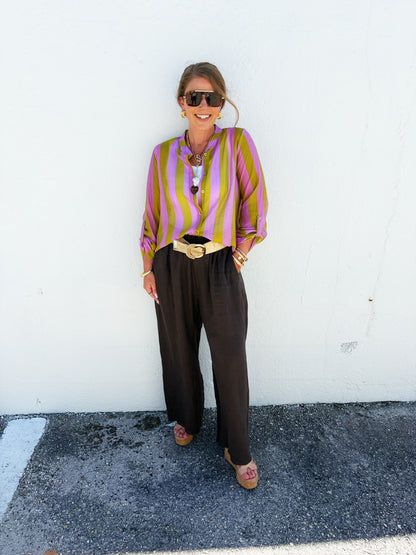 Tahani Top Lavender and Sage