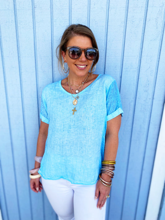 Suzanne Tee- Vneck