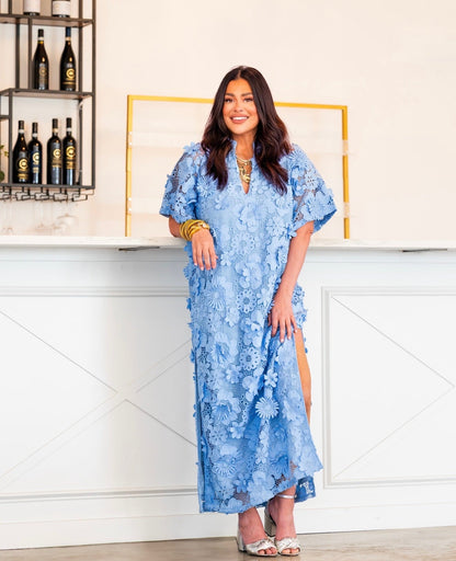 Leighton Maxi Dress - Blue Blossom