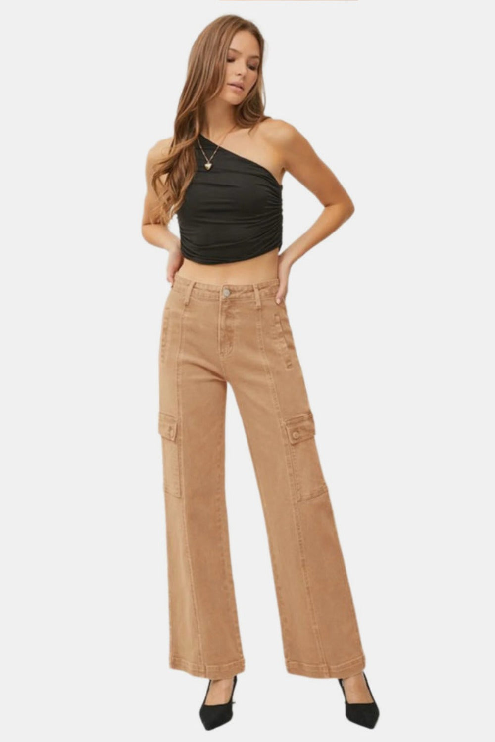 Wide Leg Cargo Jeans