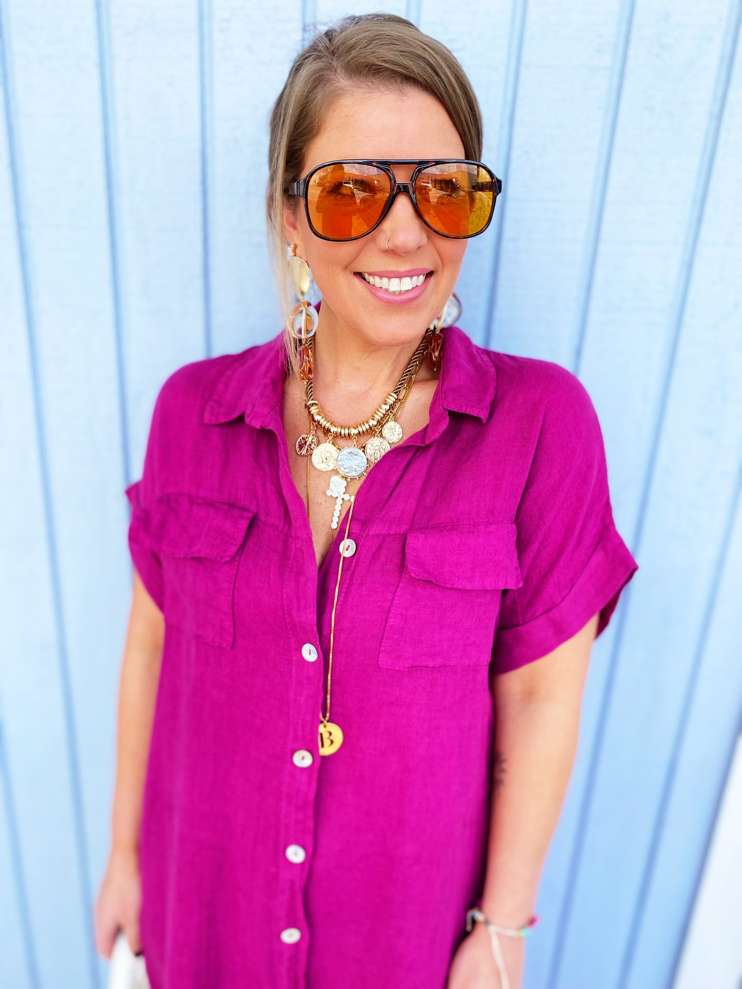 Erika Dress in Purple