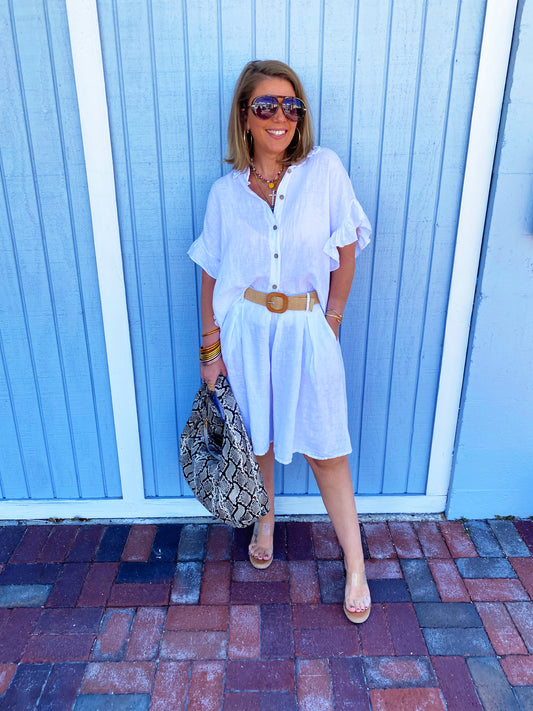 Amelia 3 piece Set in White FINAL SALE