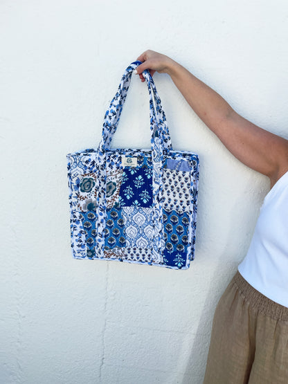 Bebe Blue Tote Bag