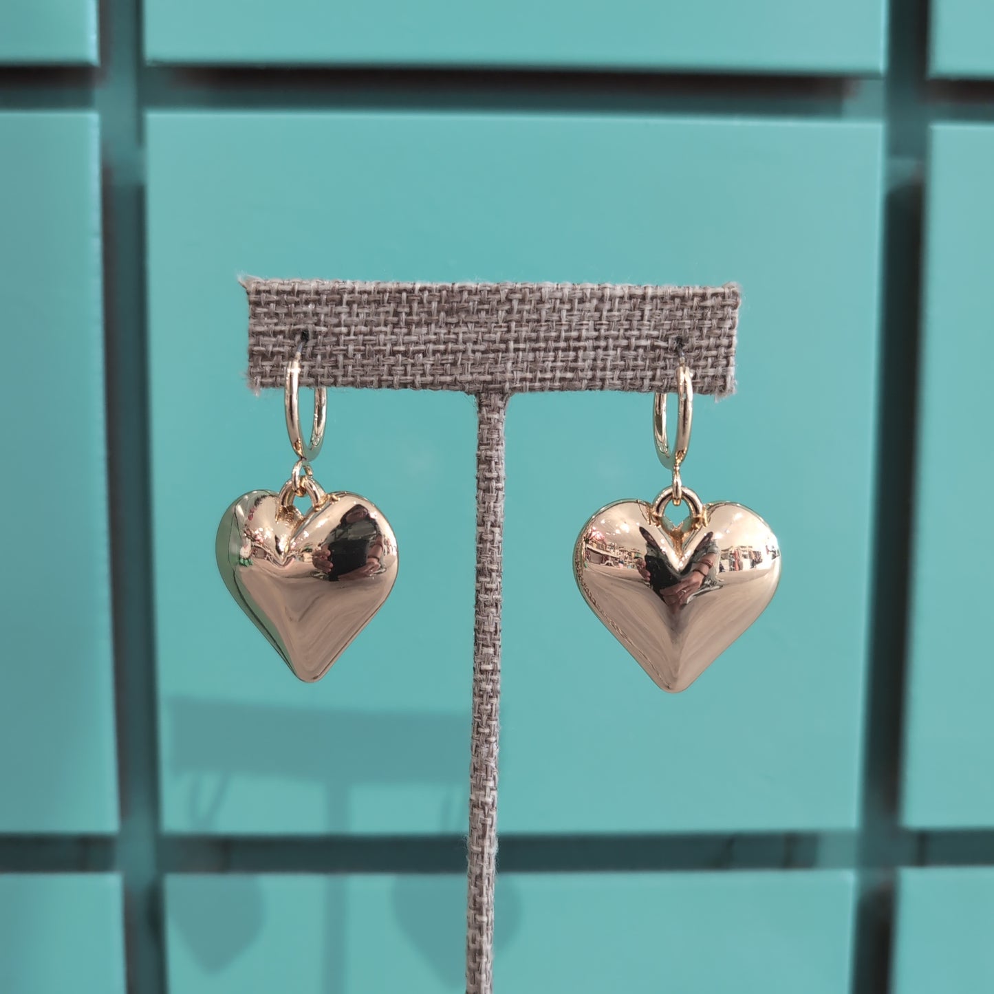 Heart Gold Drop Earrings Presell