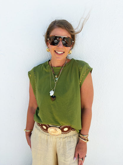 Stevie Studded Tank 2 Colors