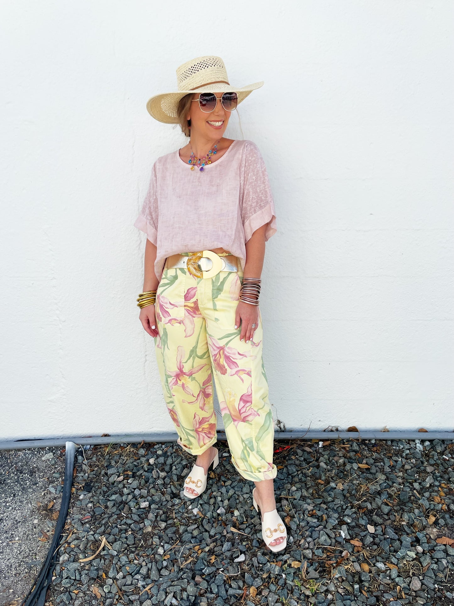 Floral Barrel Bottoms *FINAL SALE