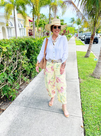 Floral Barrel Bottoms *FINAL SALE