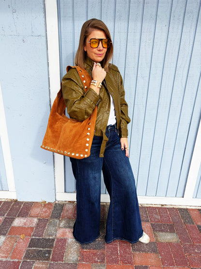 Sherry Suede Bag Camel
