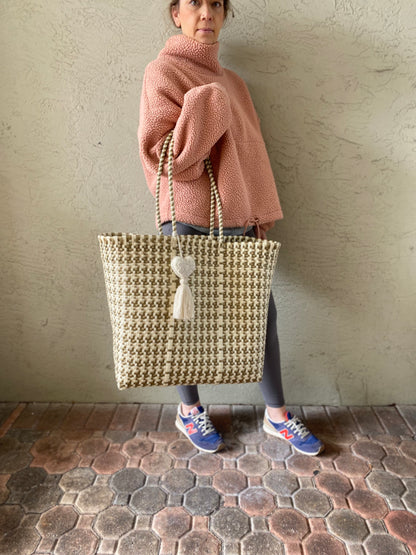 XL Woven Tote Bag Multiple Colors