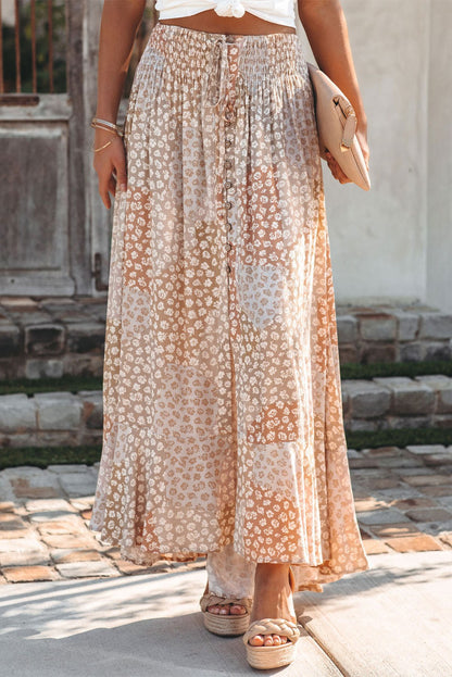 Boho Slit Maxi Skirt