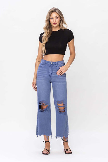 90"s Vintage Crop Flare Jeans *Online Only
