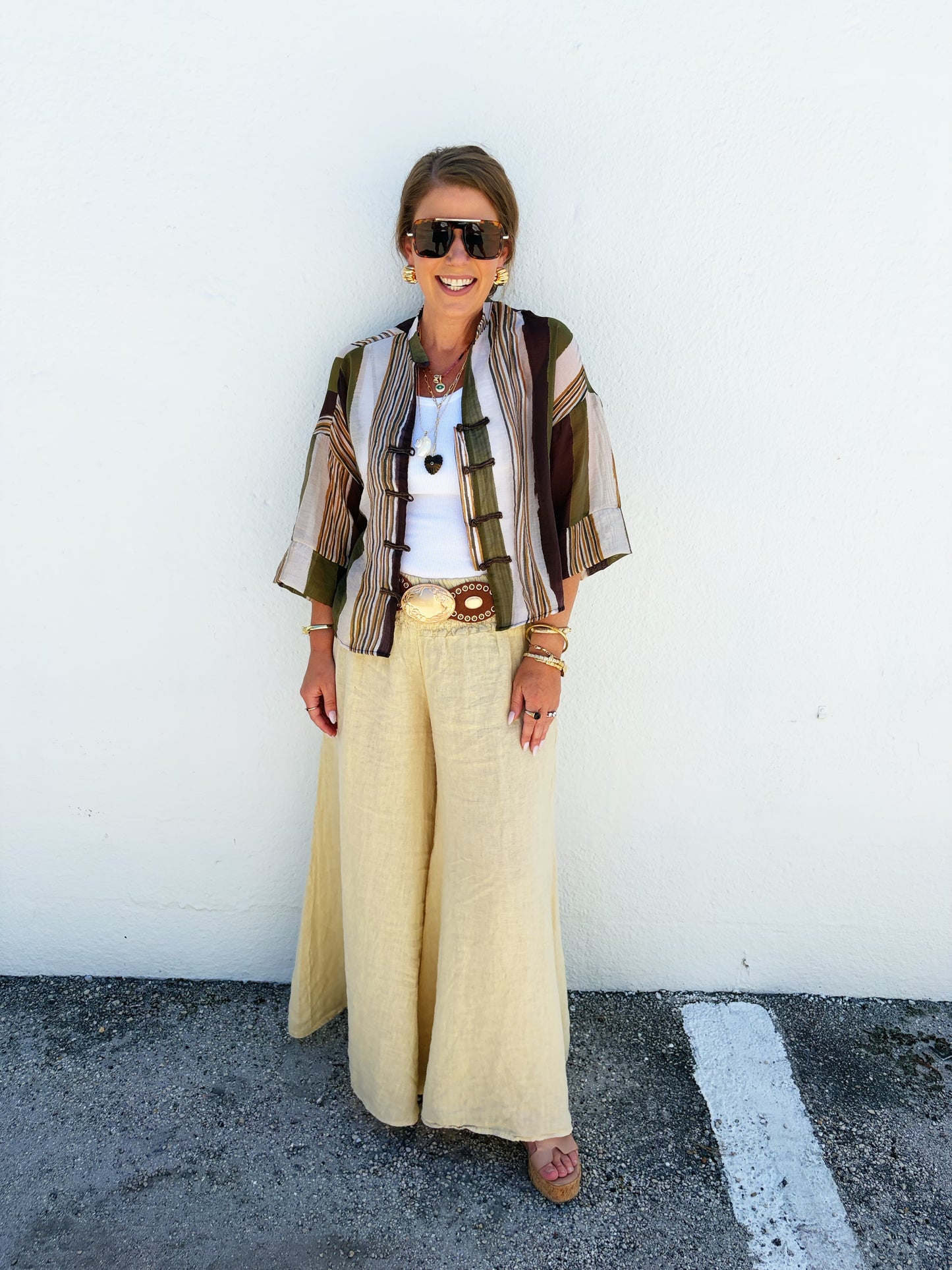 Nora Sheer Top 2-olive
