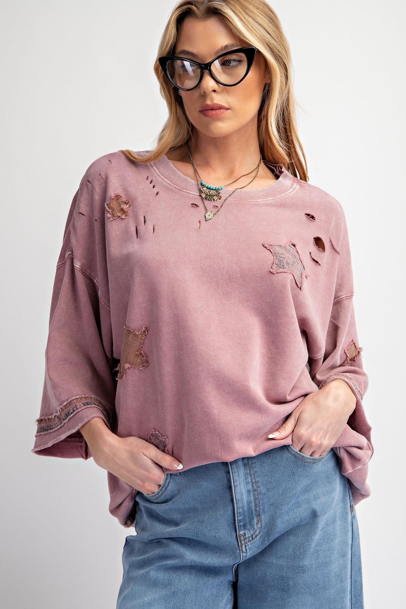 Perry Plum Top * FINAL SALE