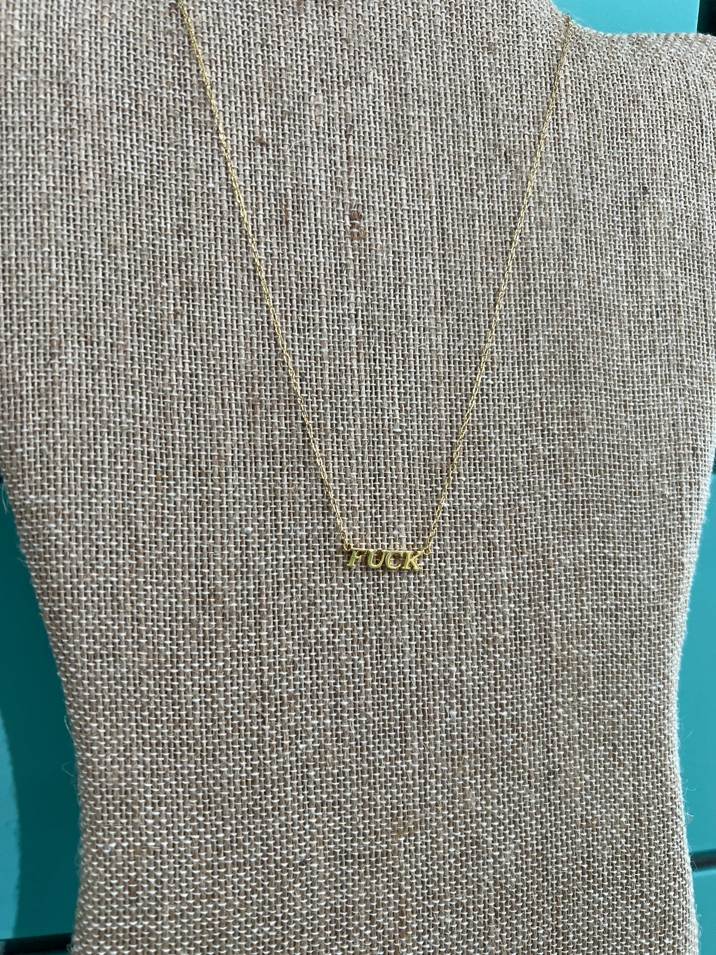 Gold F*** Necklace