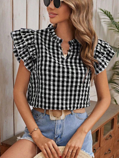 Gingham Blouse *Multiple Colors