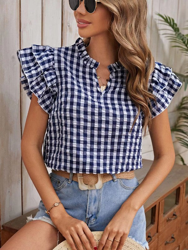 Gingham Blouse *Multiple Colors