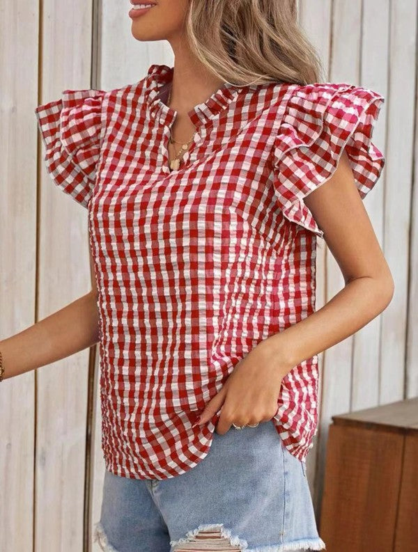 Gingham Blouse *Multiple Colors