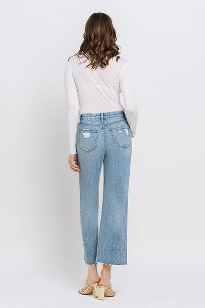 Mid Rise Crop Wide Leg Jeans *Online Only