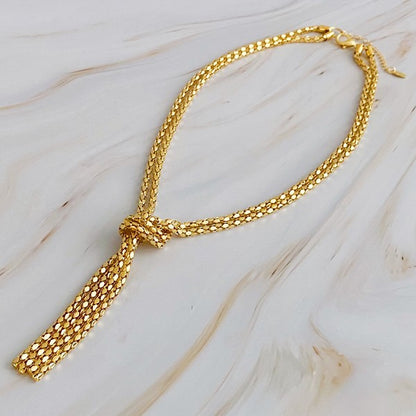 Wow Y Drop Chain Necklace