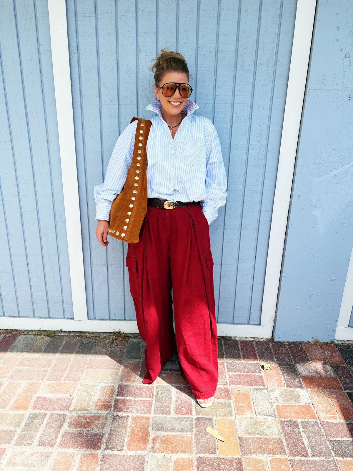 Linen Cargo Pants