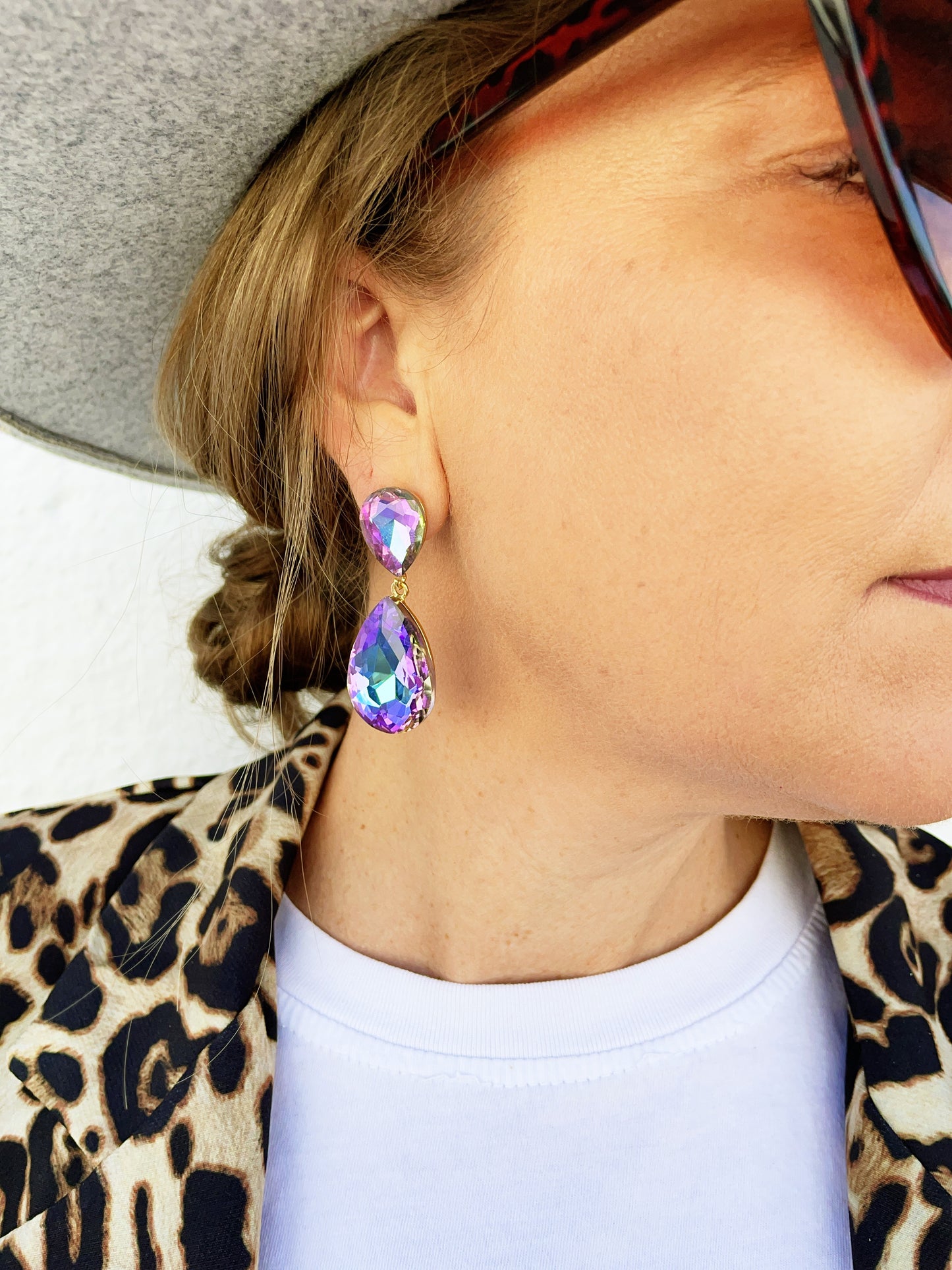 Meadow Earrings- Purple