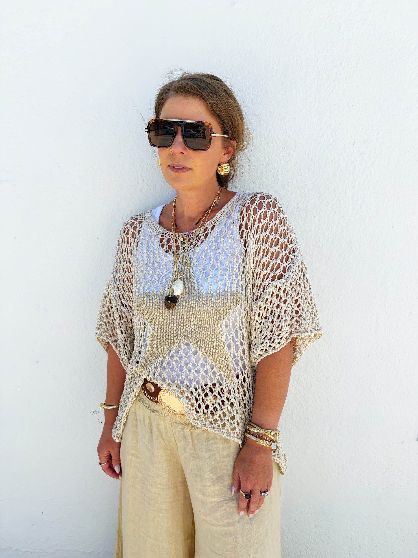 Gina Star Sweater in Chocolate
