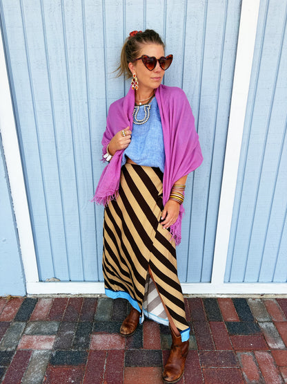 Ericka Skirt in  Brown