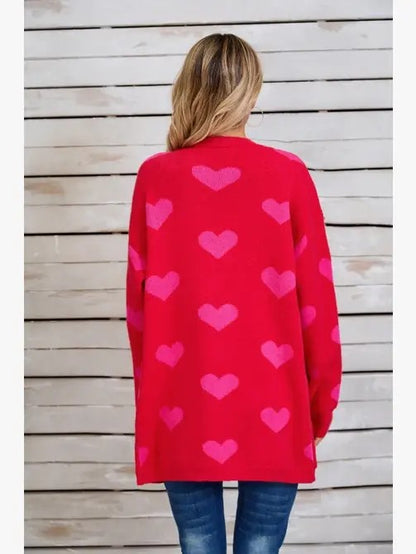 Open Front Heart Cardigan *Multiple Colors