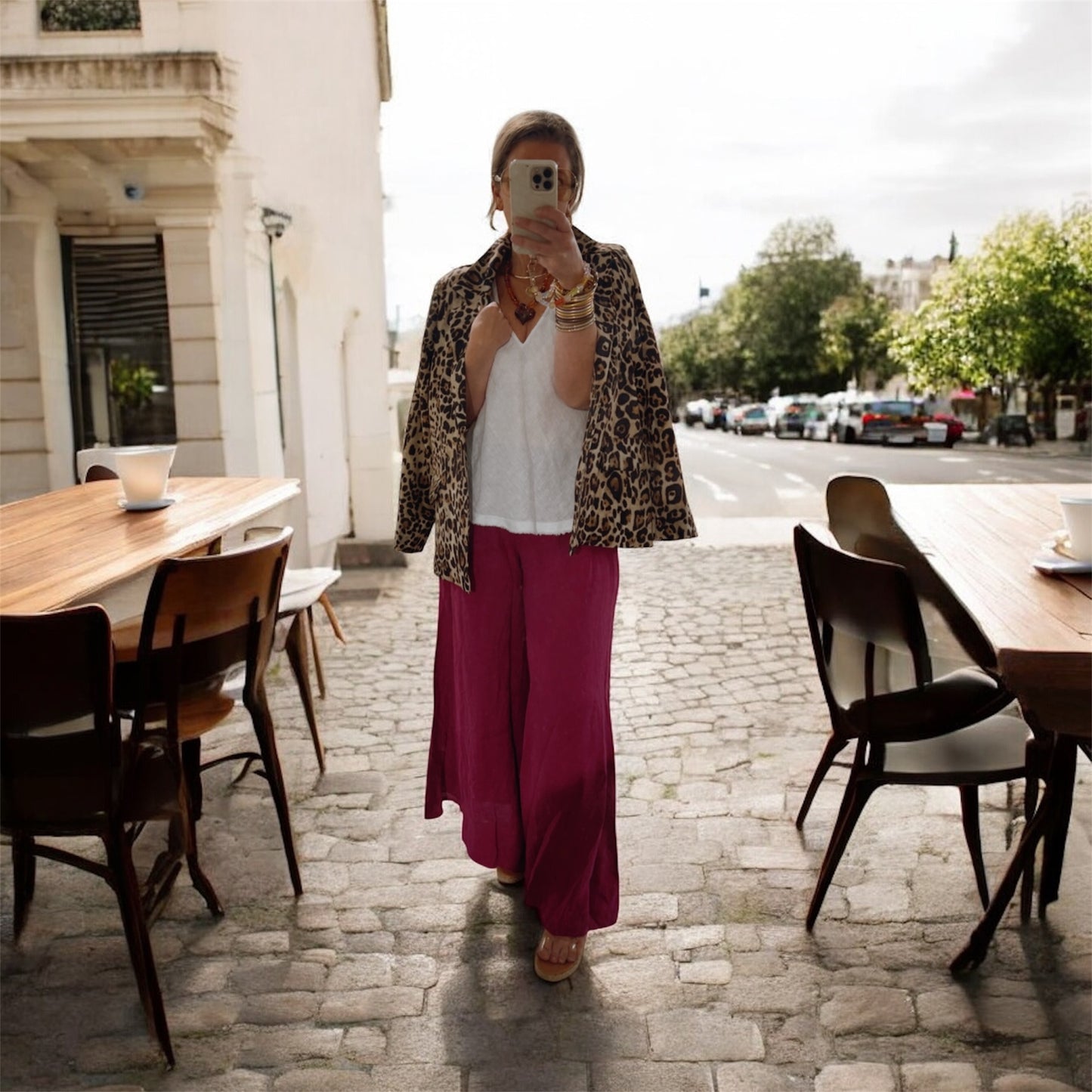 Avery Leopard Blazer