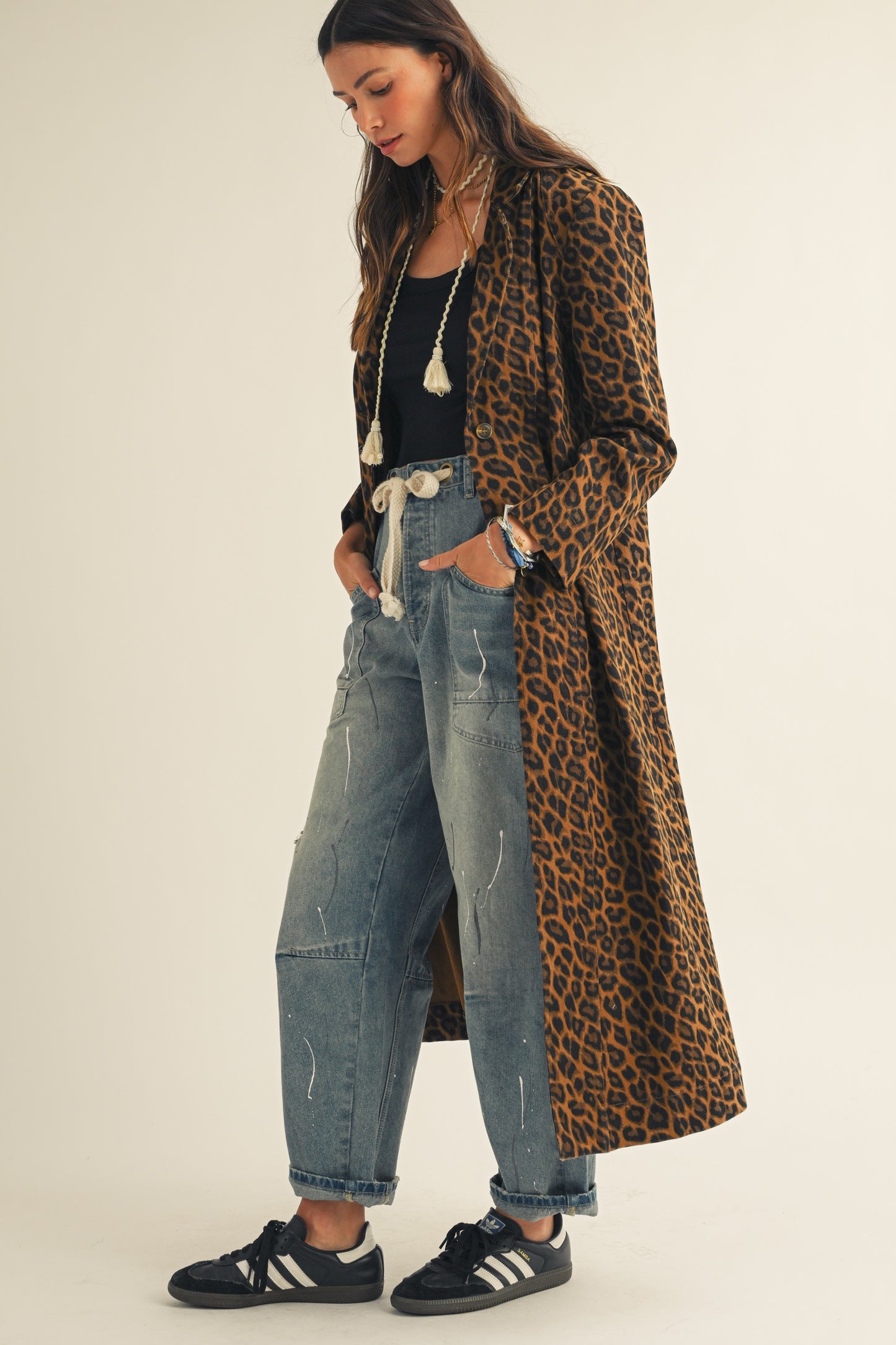 French Leopard Long Jacket PREORDER