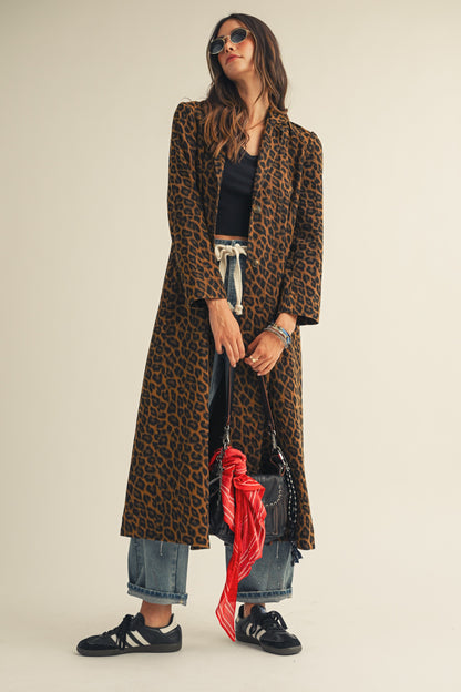 French Leopard Long Jacket PREORDER