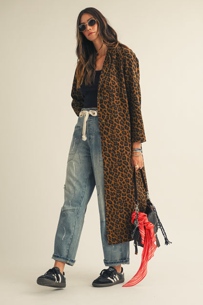 French Leopard Long Jacket PREORDER