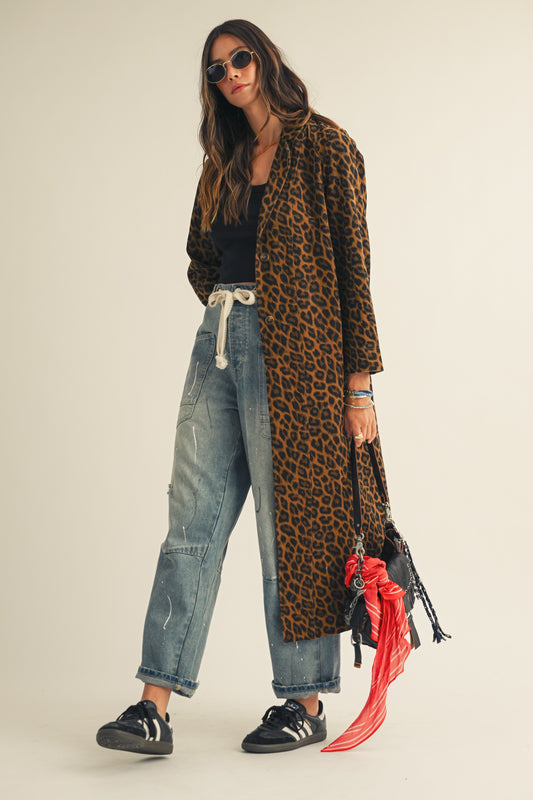 French Leopard Long Jacket PREORDER