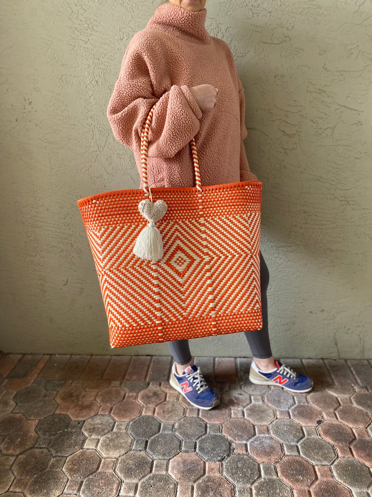 XL Woven Tote Bag Multiple Colors