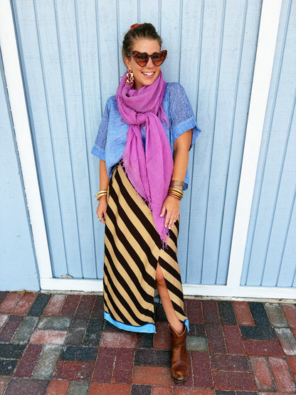 Ericka Skirt in  Brown