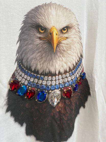 Patriotic REAL BLING Eagle Tee