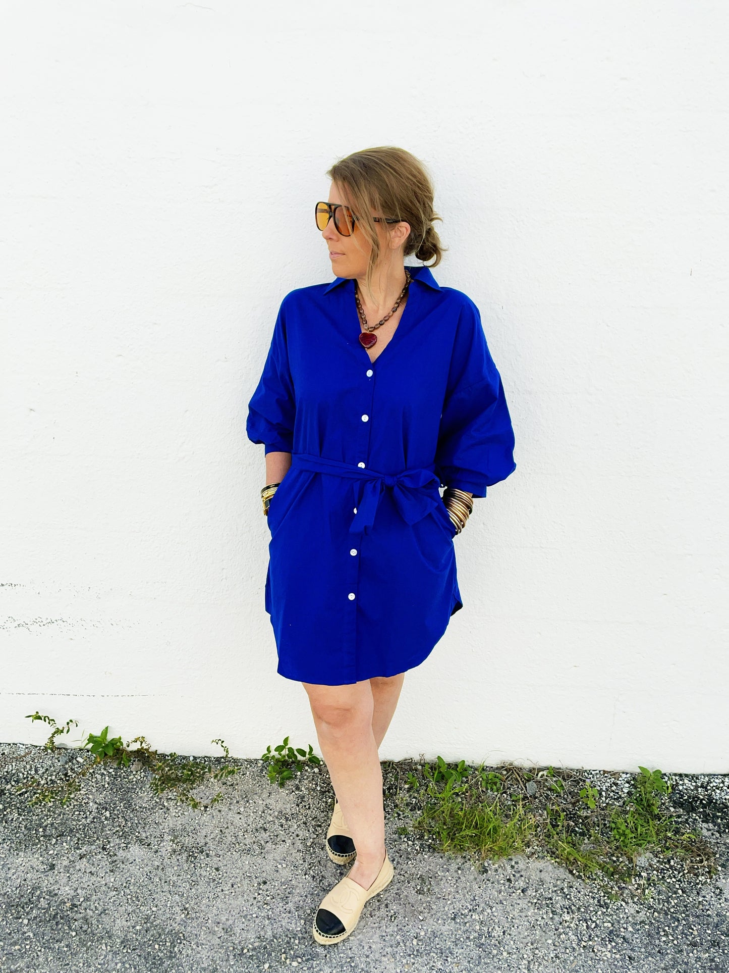 Ansel Dress in Royal Blue