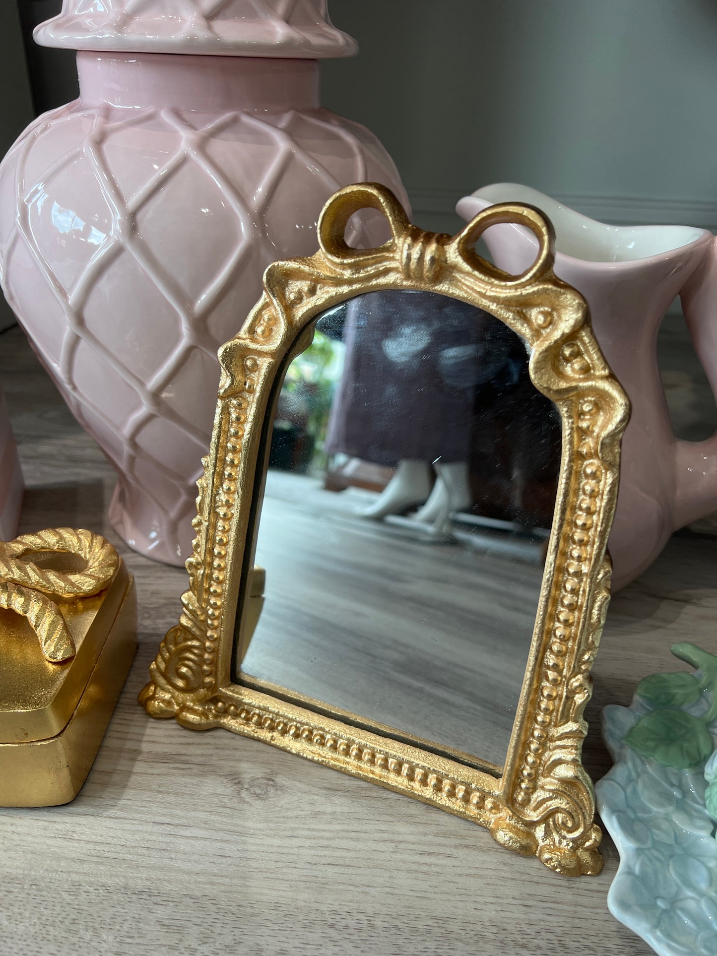 Gold Ribbon Mirror