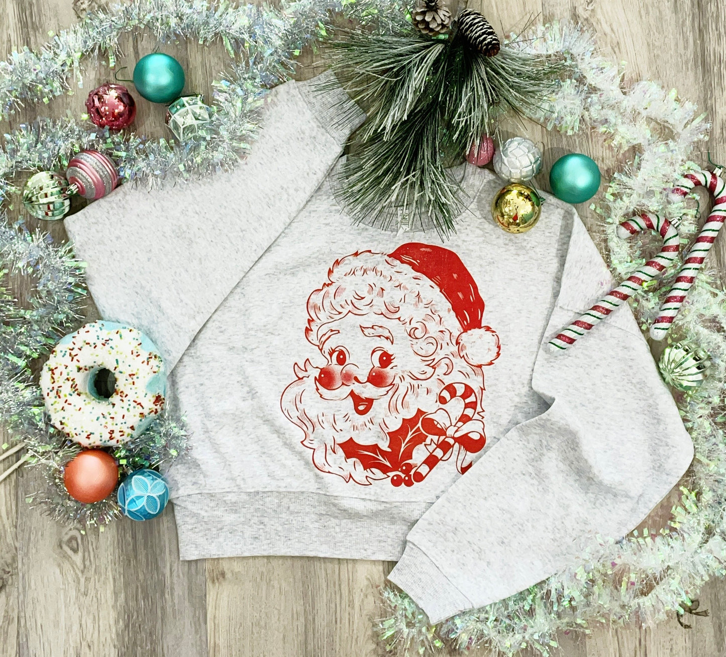 Santa Claus Short Cropped Sweatshirt