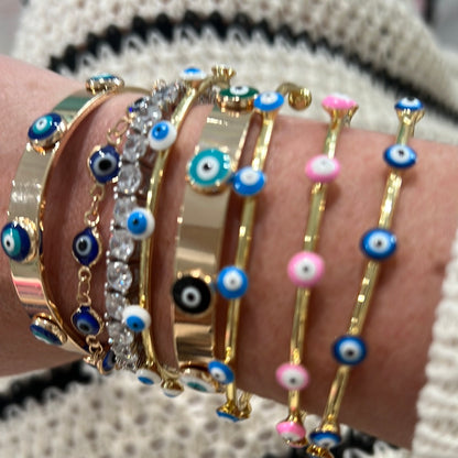 Evil Eye Layering Bracelets